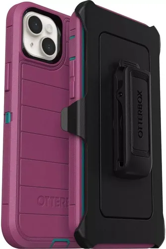 Miniatura 7 de OtterBox Defender Series - Funda de edición sin pantalla para iPhone 14 Plus (solamente), clip de funda incluida, protección de defensa microbiana