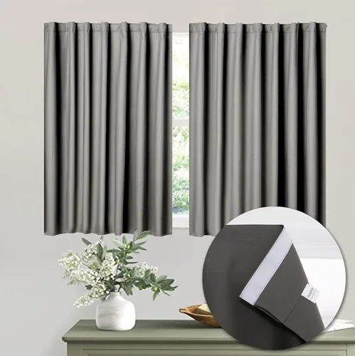 Miniatura 15 de Muamar Cortinas opacas sin taladro, paneles de cortina para ventana fáciles de instalar, juego de 2 paneles de cortinas portátiles para dormitorio