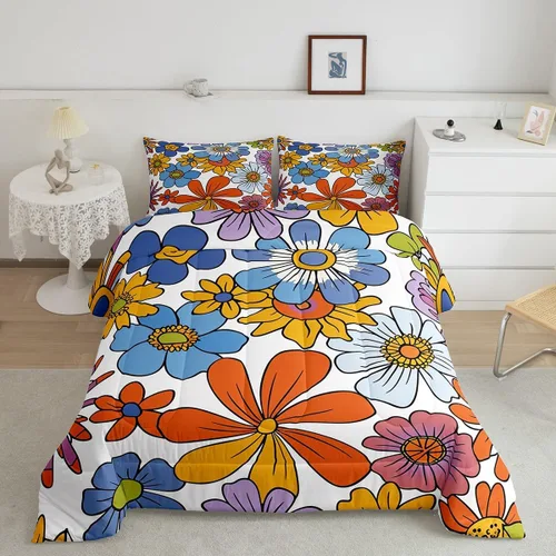 Miniatura 21 de Feelyou Southwest Native Juego de Ropa de Cama para Niños y Niñas Juego de Edredón Geométrico del Suroeste Tamaño Twin Edredón Tribal Decoración