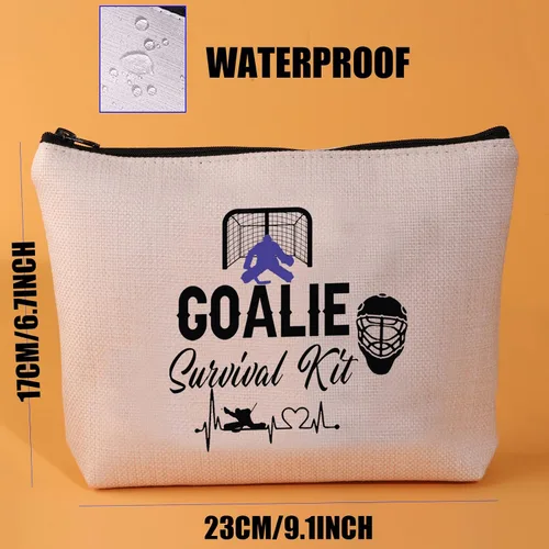 Miniatura 4 de JYTAPP Kit de supervivencia para porteros, bolsa de cosméticos, regalo de hockey sobre hielo, regalos para jugadores de hockey, bolsa de viaje