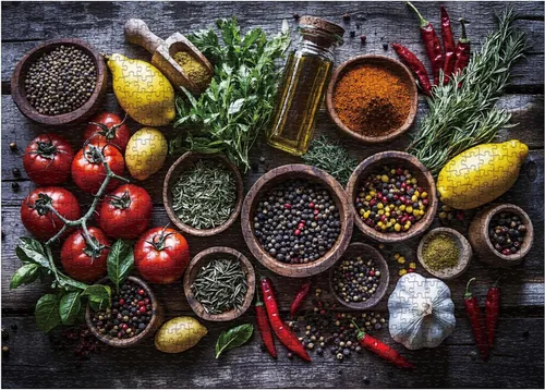 Miniatura 2 de Rompecabezas vintage de 1000 piezas para adultos, diseño retro de plantas frutales, rompecabezas estético imposible y difícil