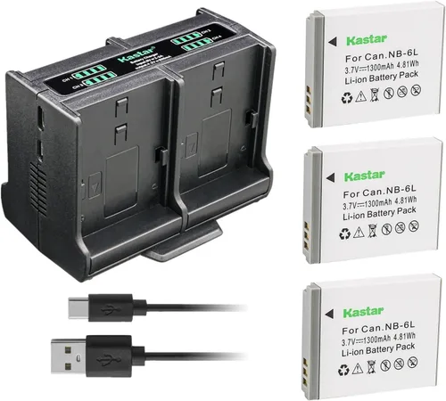 Miniatura 9 de Kastar Paquete de 4 baterías y cargador cuádruple compatible con NEZINI 2 modo de carga Mini cámara para niños, cámara digital para niños y niñas