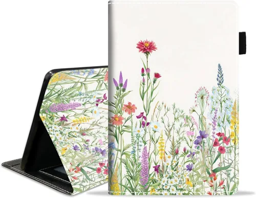 Miniatura 23 de Funda para tablet Amazon Kindle Fire HD 10 de 10.1" (9ª/7ª generación, versión 2019/2017) – Funda de piel sintética con función de encendido