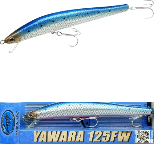 Miniatura 29 de LUCKY CRAFT FlashMinnow 125 YAWARA, señuelos de pesca de agua salada, accesorios y equipo de pesca de surf Jerkbait, señuelos de pesca de fletán