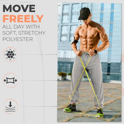 Miniatura 7 de UNIQUE STYLES ASFOOR Pantalones deportivos de forro polar para hombre, pantalones de descanso para hombre, pantalones deportivos para hombre