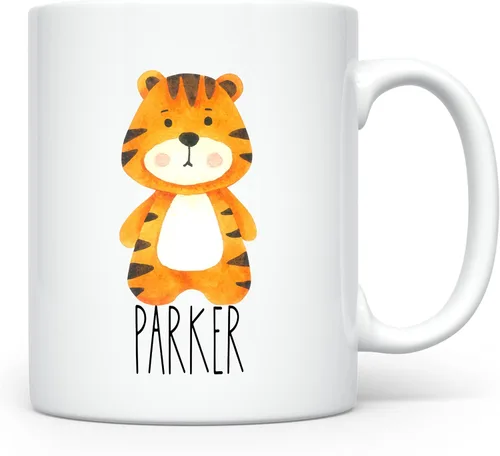Miniatura 23 de Taza Personalizada para Niños, Niños, Niñas Taza Personalizada de Chocolate Caliente, Cacao, Café y Leche Regalo de Cumpleaños con Nombre D05