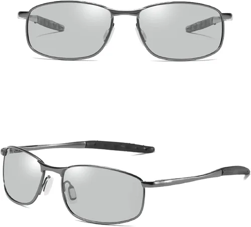 Miniatura 5 de Gafas de lectura fotocrómicas de transición para hombres y mujeres, gafas de sol cuadradas de decoloración para presbicia para deportes al aire libre