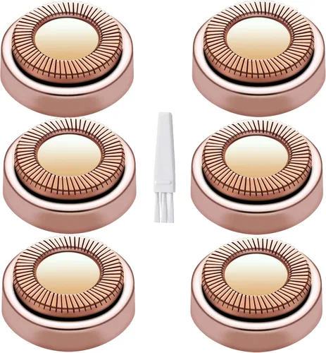 Miniatura 7 de Cabezales de repuesto para removedor de vello facial para la generación 1, herramienta de depilación facial impecable para mujeres, chapado en oro 4