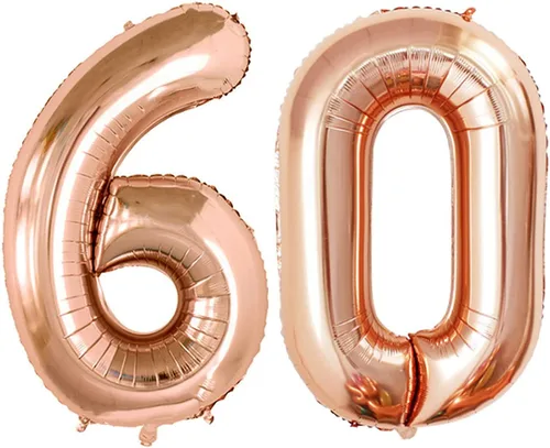 Miniatura 143 de Goer, conjunto de globos de papel aluminio para decoraciones de cumpleaños, globos de las letras de feliz cumpleaños y de números Oro