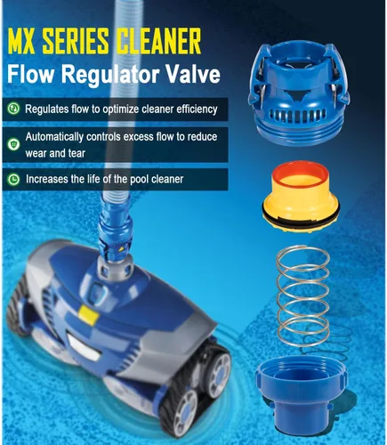 Miniatura 3 de Válvula reguladora de flujo FRV100 compatible con limpiadores automáticos de piscinas Zodiac MX6/MX6 Elite/MX6 Elite/MX6 Elite/AX10