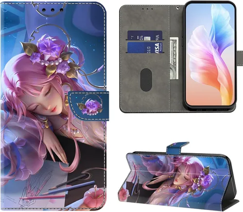 Miniatura 14 de Funda para Samsung Galaxy S22, cartera Flip Folio lindo 3D pintado de dibujos animados PU Funda de cuero PU para niñas mujeres ranuras para tarjetas