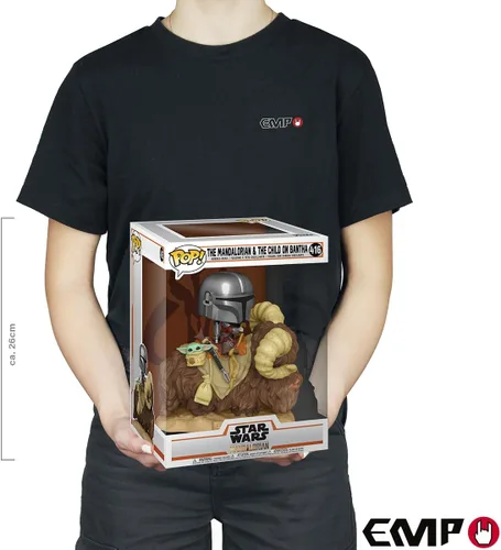 Miniatura 3 de Funko POP Pop! Deluxe: Mandalorian - Mandalorian en Bantha con niño, multicolor, estándar