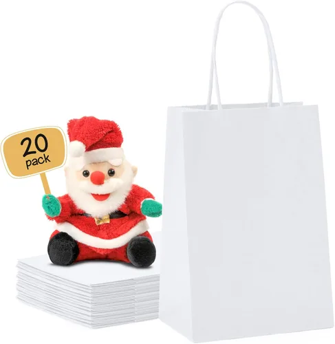 Miniatura 11 de METRONIC Bolsas de papel marrón de 10 x 5 x 13 pulgadas, 50 unidades, bolsas de regalo de papel kraft de tamaño mediano con asas, bolsa de papel