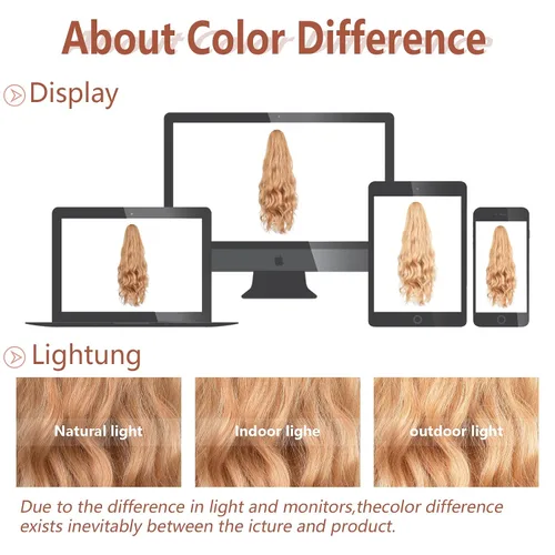 Miniatura 124 de Extensiones de cola de caballo de cabello rubio, extensiones de cola de caballo para mujer, pinza de extensiones de cabello rizado de 12 pulgadas