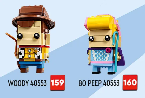 Miniatura 6 de LEGO BrickHeadz Woody y Bo Peep - Toy Story, 296 piezas