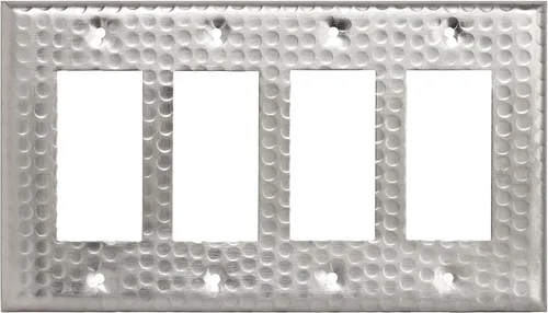 Miniatura 19 de Monarch Abode placa de pared basculante de una banda, placa de pared de cobre puro martillado a mano para un solo interruptor, cubierta decorativa