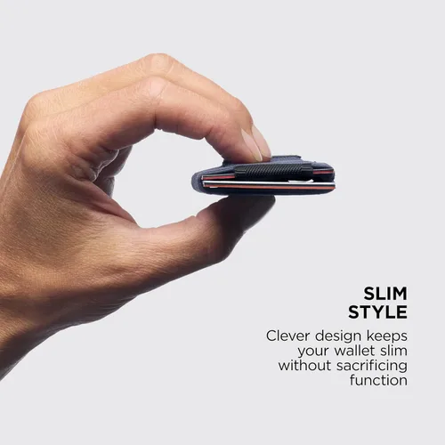 Miniatura 5 de NOMATIC Cartera delgada y minimalista con bolsillo frontal para hombres y mujeres, con capacidad para 4-15 tarjetas, con dinero en efectivo oculto