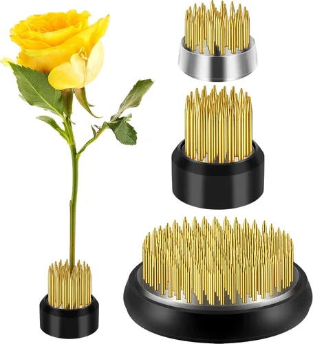 3 piezas de ranas florales redondas de metal, florero japonés Ikebana, arreglo floral, soporte para arreglos florales para el hogar, bricolaje,