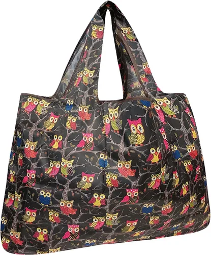 Miniatura 7 de allydrew - Bolsa grande plegable de nailon, reutilizable para compras