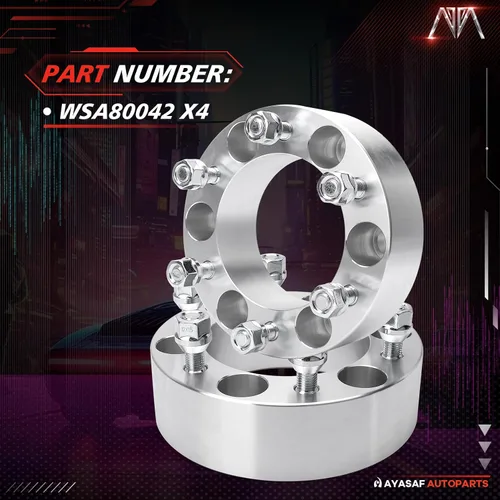 Miniatura 3 de Espaciadores de rueda [2 pulgadas de grosor, paquete de 4 6 lengüetas] para Toyota Tacoma/Tundra/4Runner/Sequoia, para Ford Courier Pickup