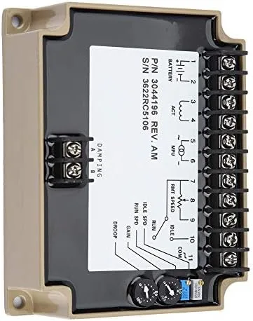 Miniatura 8 de WALFRONT Controlador de velocidad del generador Controlador de velocidad del motor Gobernador electrónico 3044196 Tablero de control 1KHz ~ 6.5kHz