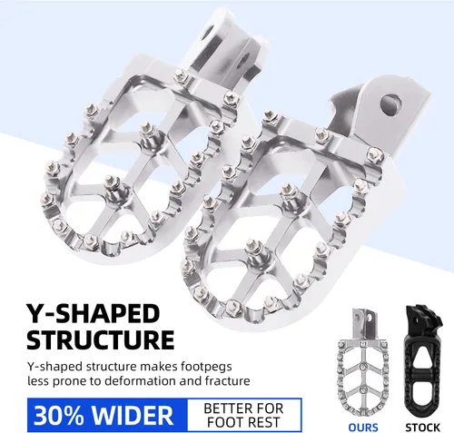 Miniatura 6 de CHANGCHENG Estriberas para moto de cross Estriberas de motocicleta Pedales descansos CNC para Sur Ron Light Bee S/X Segway X260 X160 CRF150F