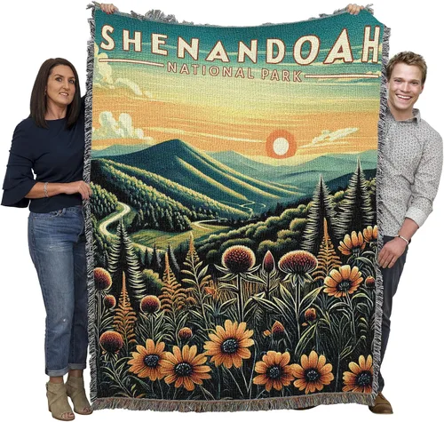 Miniatura 47 de Pure Country Weavers Manta del Parque Nacional Acadia, manta de tapiz de algodón para regalo, fabricada en los Estados Unidos, 72 x 54 pulgadas