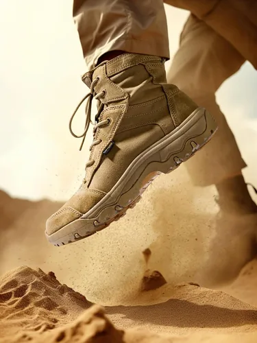 Miniatura 5 de FREE SOLDIER Botas de senderismo tácticas para hombre, ligeras, cómodas, botas de trabajo de combate de 6 pulgadas