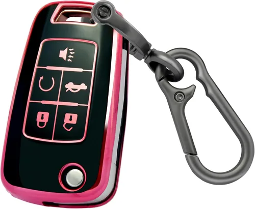Miniatura 38 de XIYANG TRADE Funda para llavero Chevy con llavero, funda de TPU suave para llave de protección completa para Camaro Cruze Equinox Malibu Impala