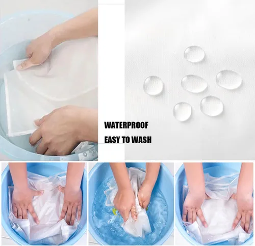 Miniatura 4 de LeLehome Juego de 5 bolsas transparentes para ropa, 24 x 32 pulgadas, a prueba de polvo, lavables, transparentes, para trajes de viaje, organizador