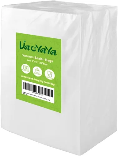 Miniatura 9 de Bolsas de almacenamiento selladoras al vacío de 4 mil de 200 pintas de 6 x 10 pulgadas para alimentos, bolsas de sellado al vacío con sellado al