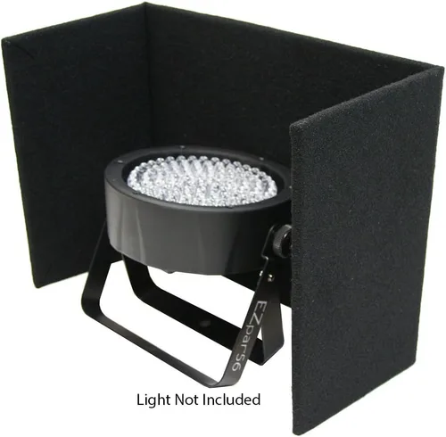 Miniatura 2 de American Sound Connection (8) Iluminación DJ Universal Slimpar 38 56 64 Can Luz LED Uplighting Negro Shield Cover