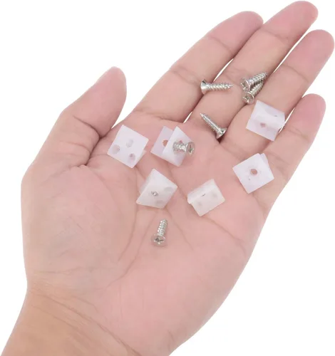Miniatura 5 de Canomo Paquete de 50 unidades de plástico para reparación de flacidez inferior para muebles, cuñas de reparación de reparación de cajones de 90