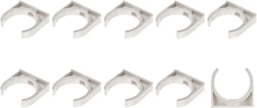 METALLIXITY Clips de tubería de agua de PVC (1.969 in/1.97 pulgadas), 20 unidades, abrazaderas de plástico en forma de U, para manguera de tubería,