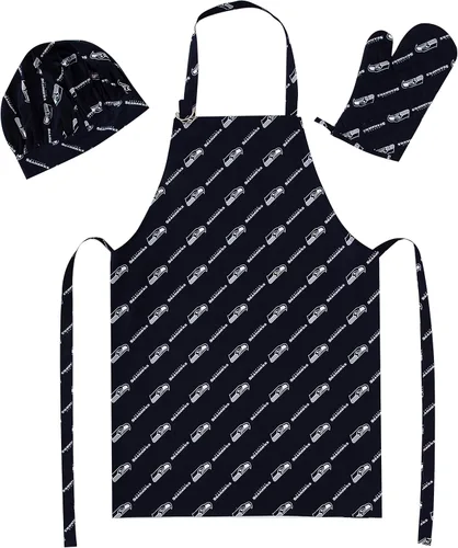 Miniatura 4 de Northwest NFL unisex-adult 3-piece Apron, Oven Mitt and Chef Hat Set