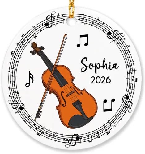 Miniatura 9 de Adorno de acordeón personalizado de Navidad, adorno de instrumento musical de acordeón para árbol de Navidad 2025, adorno de acordeón regalo