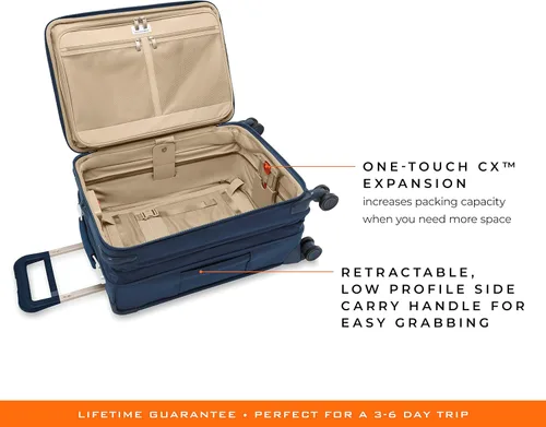Miniatura 5 de Briggs & Riley Spinner, Azul Marino, 22-inch Baseline Essential Carry-On, Briggs & Riley Spinners de línea base