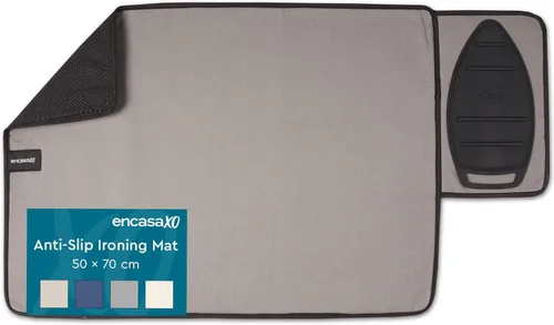 Miniatura 13 de Encasa XO - Almohadilla de planchado (grande 122 cm x 71 cm) con acolchado de 3 mm y soporte de plancha de silicona para prensado al vapor sobre