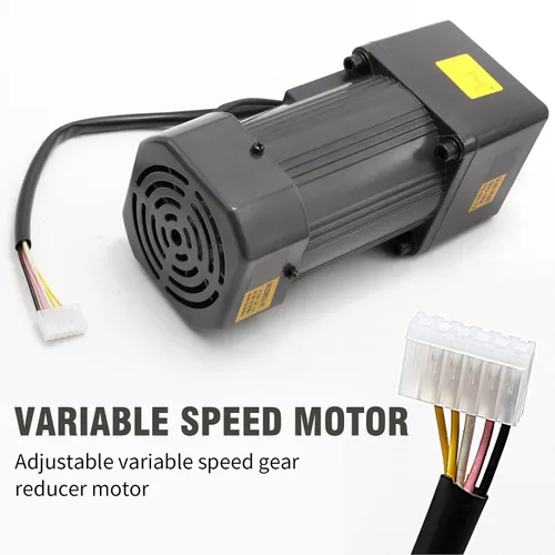 Miniatura 3 de Motor de engranaje de la CA de 250W 5K 110V, motor variable ajustable del reductor del engranaje con el regulador de la velocidad para la industria
