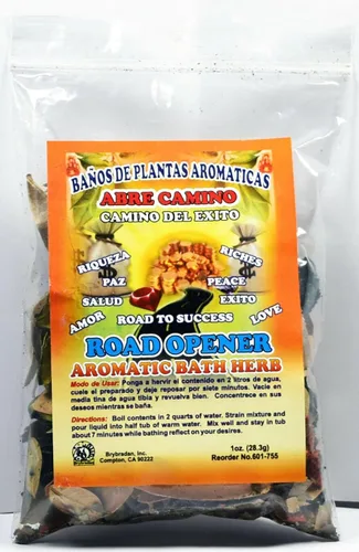 1 abreviatura aromática calmante para baño de hierbas ABRE Camino Bano de Plantas Aromáticas - Hecho en Estados Unidos - 1 onza