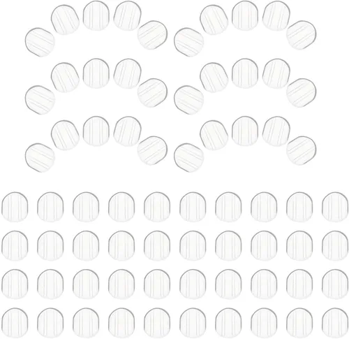 EXCEART 100 almohadillas de silicona para aretes, almohadillas antideslizantes para hacer joyas, almohadillas transparentes para orejas, accesorios