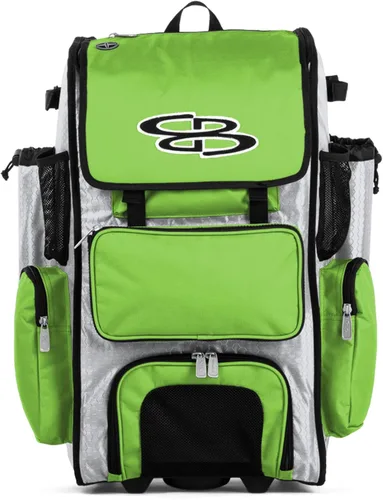 Miniatura 84 de Boombah Rolling Superpack - Bolsa para equipo de béisbol/sóftbol, varios colores, mango telescópico y capacidad para 4 murciélagos, versión