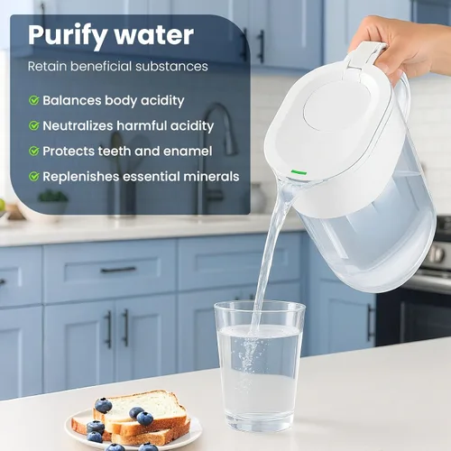 Miniatura 8 de 3 filtros de agua de repuesto para todos los sistemas de filtración de jarra de gota de agua, apto para gotas de agua, WD-PF-01A Plus, reduce PFAS