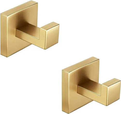 Miniatura 19 de Nolimas Gancho para toallas de baño de acero inoxidable a prueba de óxido, gancho para toallas para colgar en la pared, cuadrado para inodoro, Negro