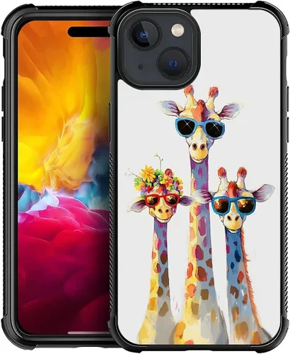 Miniatura 177 de CARLOCA Funda para iPhone XR, diseño de jirafa de cristal, ultra protección, a prueba de golpes, silicona suave TPU antideslizante para iPhone XR