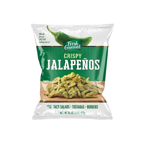 Miniatura 3 de Jalapeños crujientes ligeramente salados de Fresh Gourmet, bocado y aderezo para ensalada, 16 onzas (Paquete de 3)