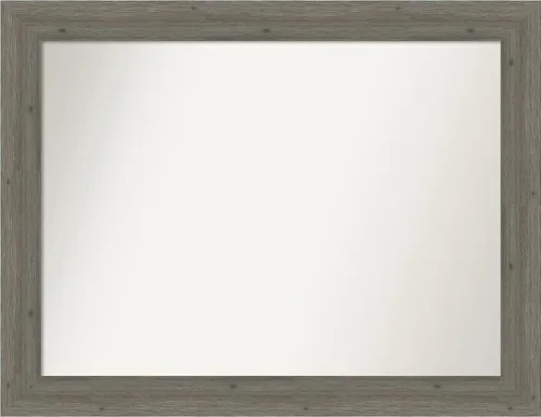 Miniatura 330 de Amanti Art Espejo de pared personalizado no biselado (24.5 x 24.5 pulgadas), marco gris marrón alta, varios tamaños personalizados, espejo de baño