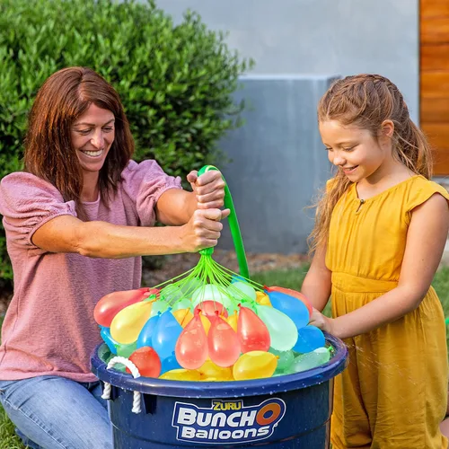 Miniatura 6 de Bunch O Balloons - Globos de agua de colores divertidos de Zuru, paquete de 6 ramos, más de 200 globos de llenado rápido, globos de agua