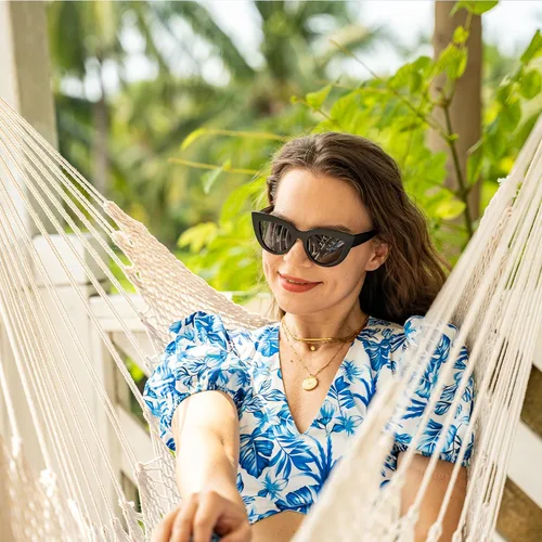 Miniatura 9 de Lazy Daze Hammocks Chair Caribbean - Silla colgante de cuerda tejida del Caribe con barra separadora de madera dura de 40 pulgadas y cuerda
