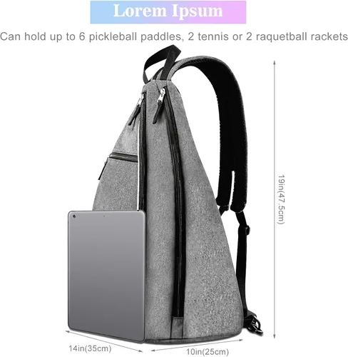 Miniatura 2 de Mochila de tenis de pickleball para hombres y mujeres, bandolera deportiva Franklin Pickle Ball Tennis Travel Sling Bag